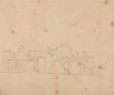 Bäder des Diokletian von John Robert Cozens